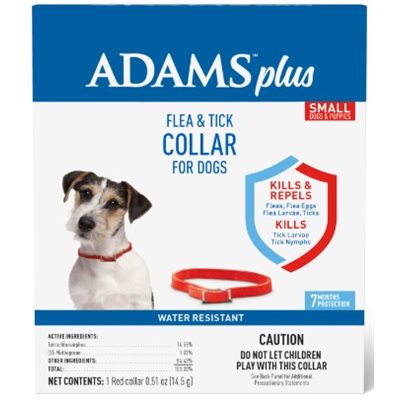 Adams™ Plus Waterproof Flea & Tick Collar, For Small Dog